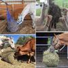 Horse Hay Net Hay Feeder Hangable Net Bag Storage Supplies for Cattle Horses Stalls Equine Barn Daily Feeding Care Routine
