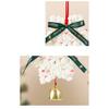 Christmas Crochet Pendant Snowflake Hanging Decoration Xmas Tree Ornament with Jingle Bell for Festive Home Living Room Decor
