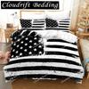3D Print American Flag Duvet Cover Set Microfiber Decor Bedding Set Independence Day Freedom Theme Quilt Cover for Teens