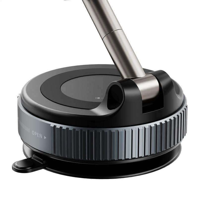 Car Phone Holder Suction Cup Vacuum Magnetic Phone Holder Foldable Smartphone Stand Adjustable 360 Rotatable Cellphone Mount