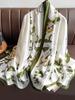 Fashion Elegant Women Silk Scarf Beach Wrap Shawl Vintage Satin Floral Print Sunscreen Bandana Hijab Mujer Scarve Foulard Pareo