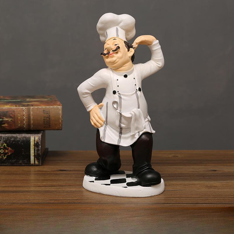 Chef Model Decoration Home Living Room Cake Shop Cafe Table Decoration