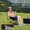 Foldable High Back Moon Chair for Camping, Picnic, and Fishing