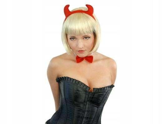Devil Set Headband Horns + Tail + Bow Tie 1 Pack