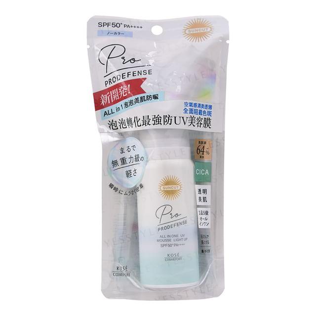 Kose - Suncut Prodefense All In One UV Mousse Light Up SPF 50+ PA++++