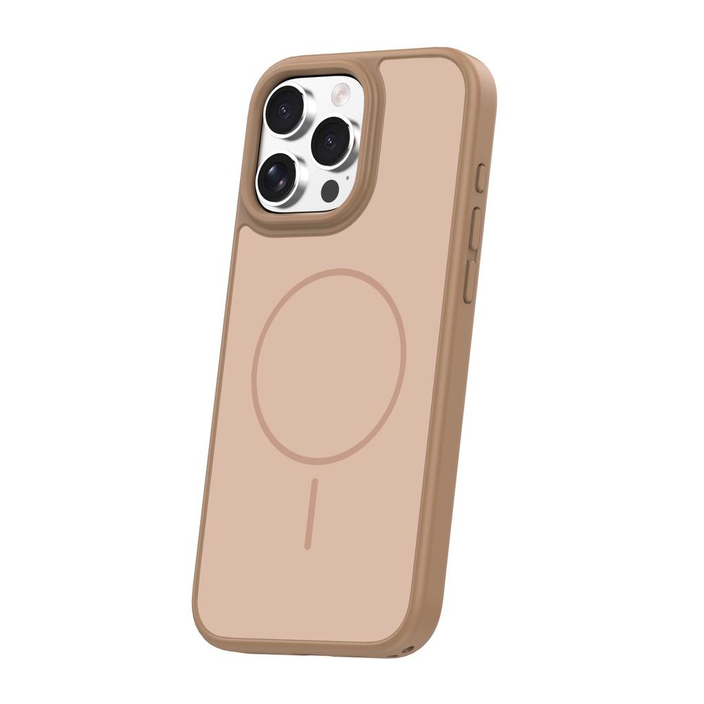 Nakładka Frame Thin Mag Do Iphone 16 Pro 6,3" Brązowa