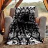 Gotische Totenkopf Flanelldecke Weich Warm Ganzjahresdecke, Design für Camping, Autoreisen, Wandern Sofa, Bett, Büro Perfektes Geschenk für Partys