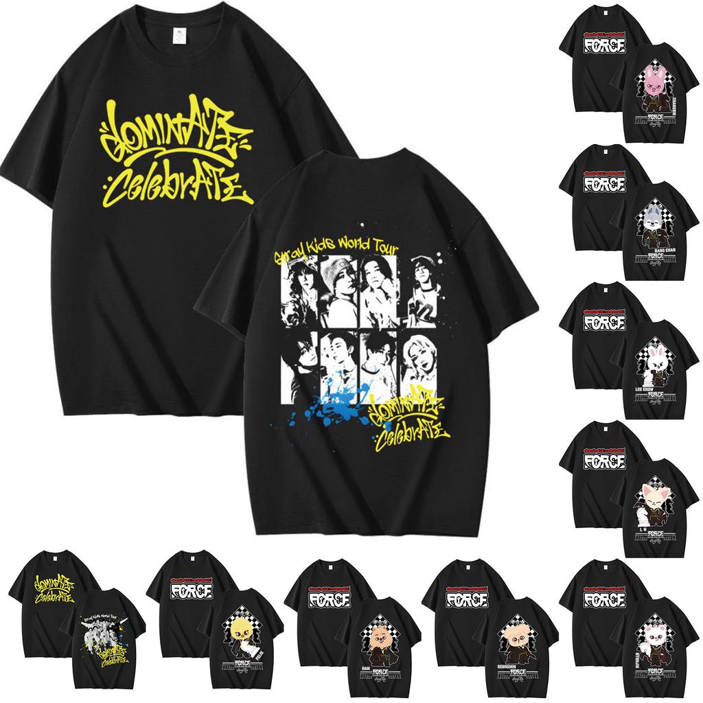 Damen- und Herren-Unisex-Mode Bedrucktes Rundhals Kurzarm T-Shirt Pullover Oberteil