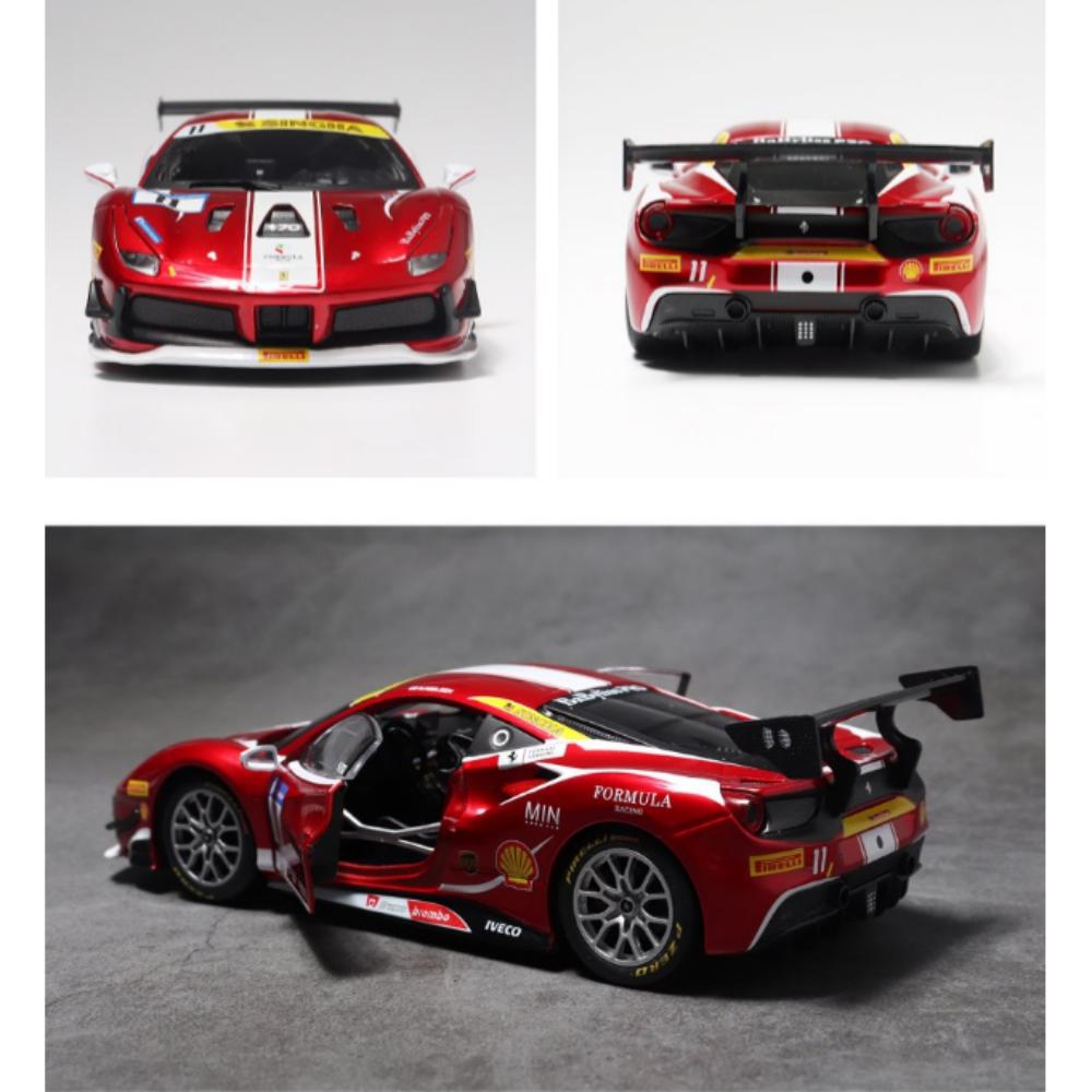 Brago 1:24 Ferrari 488 Challenge Formula Racing 2017 Kovový závodní model