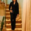 Women 2 Pc Sets High Waist Loose Straight Pants Sets 2026 New Solid Blouse V Neck Plus Size Long Sleeve Elegant Female Outfits