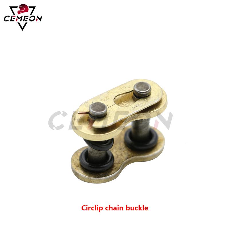 428/520/525/530 Pitch Link Separation Link Motorcycle Chain Ring O-shaped Main Link Hollow Rivet Chain Buckle Splitting Kit 428HV-Circlip