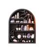 Wooden Material Wood Storage Shelf Crescent Sun Design Moon Design Wall Shelf Vintage Style Bohemian Style Floating Shelves