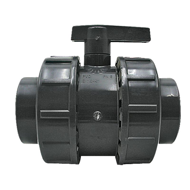 Ball Valve PP DN 50 112.5x97x75 PN 10 Bar for Water Drip Line