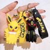 Cute Pikachu Eevee Keychain Adorable Couple Gift Silicone Key Accessory Bag Charm
