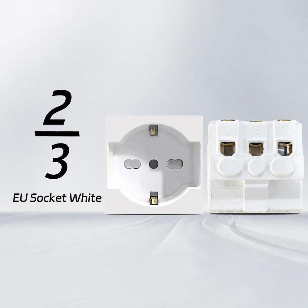 220V 16A 250V Modular Sockets And Switches Panel Wall Switch  for EU Standard Wall Mount DIY