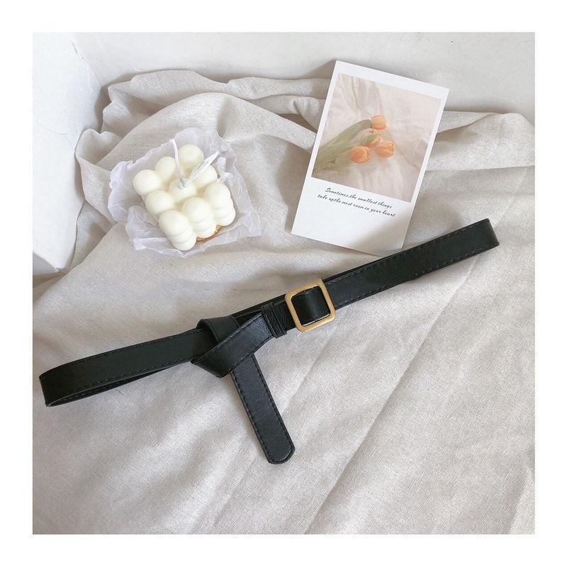 Ontrend Soft Womens Pu Square Buckle Belt Suitable For School And Casual Styles Everyday
