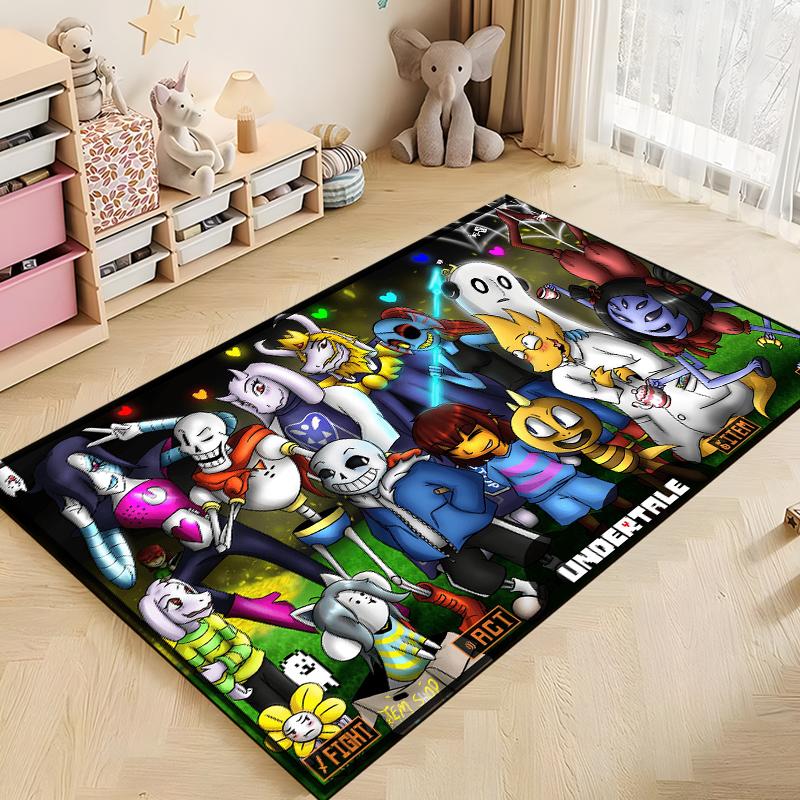 U-Undertale Pattern Rug for Living Room Area Carpet Bathroom Mat Creative Doormat Bedroom Mat Home Decor Outdoor Rug
