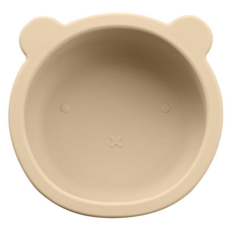 ZISIZ Baby Bear Silicone Divided Suction Plate & Bowl Set