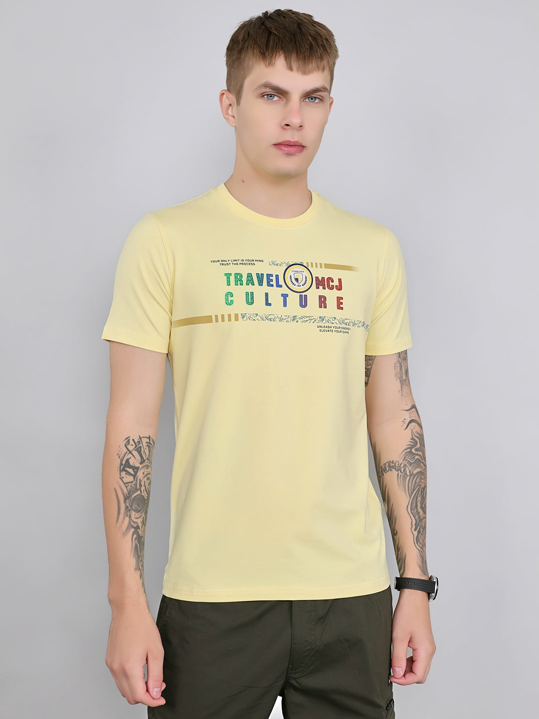 Monte Carlo Men Smart Fit Lemon Tshirt L