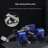 Portable Hand-Crank Chainsaw Sharpener and Clamp Tool