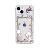 Rabbit 15-Card Slot Coffee Bread iPhone 12/13 Phone Case: Fits iPhone 11/13, XR/XS Max Transparent Design