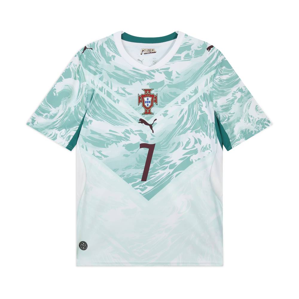 

Puma Portugal Away Fan Version Cristiano Ronaldo 7 Quick-Dry Short Sleeve Football Shirt Men tops 788146-77 XXL