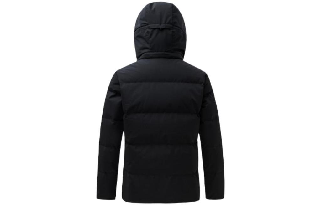 Men's ANTA Down Jackets Men's Black Hooded Thickened Other