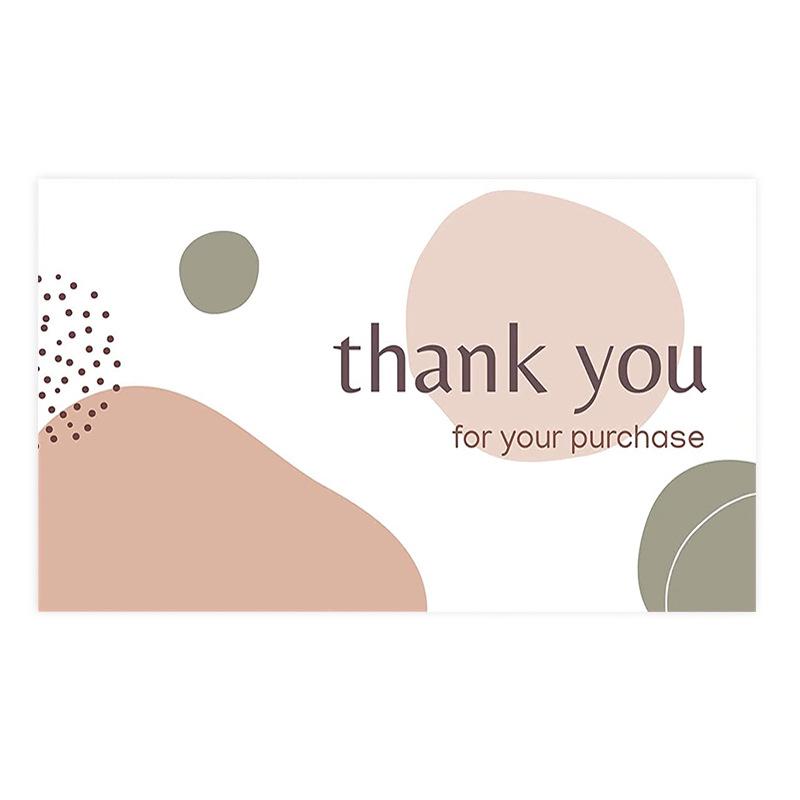 Pink Thank You Gift Card Tags for Packaging Decoration