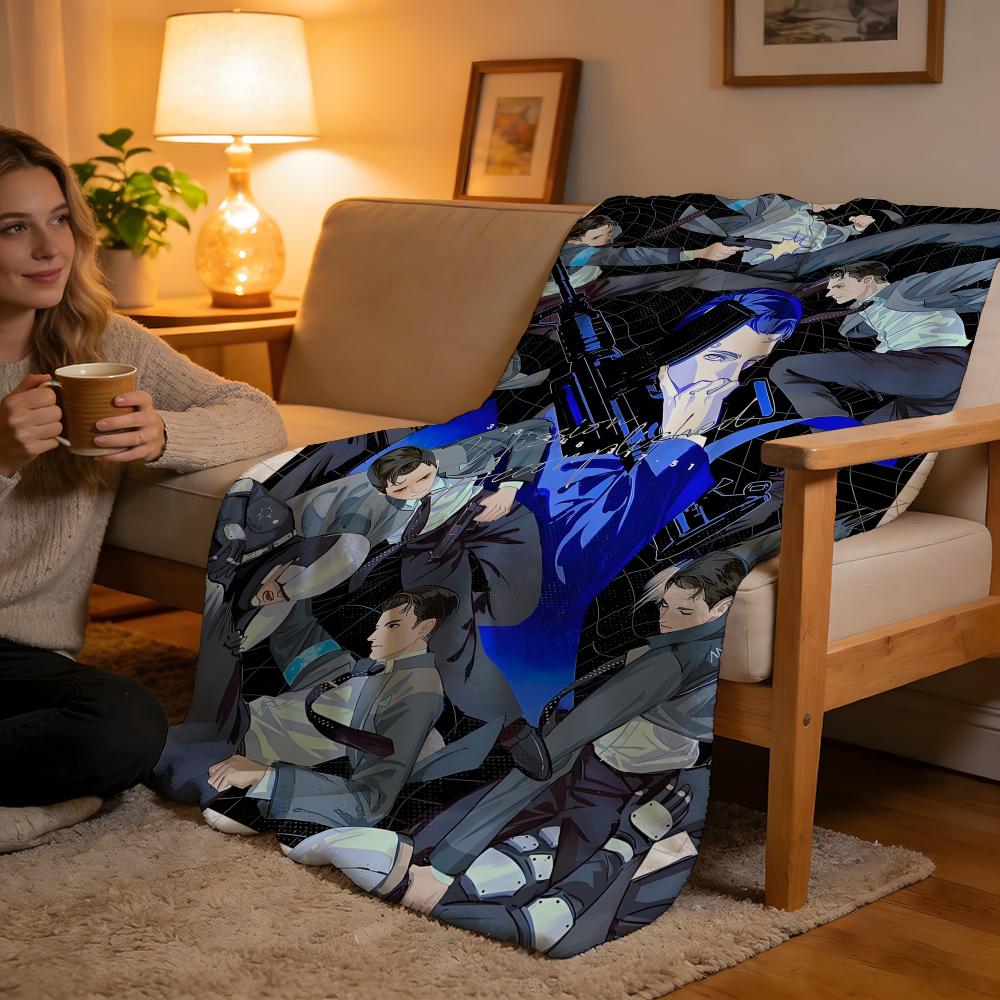Throw High-Density Short Plush Blanket For Sofa Nap Air-Conditioned Room Soft Skin-Friendly DetroitBecome Human