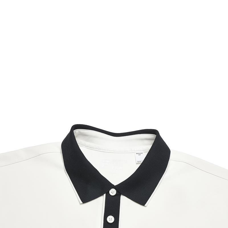 New FILA HERITAGE Polo Shirt Men's Cloud White F11M548102FWT