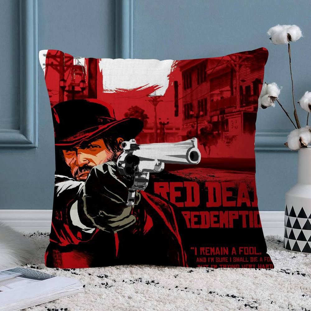 Game TVRedDeadRedemption  Cushion Cover Decorative Pillow Sofa Home Decor case pillow cases
