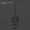 New Metal Suet Ball Bird Feeder With Hanging Chain Squirrel Proof Outdoor Garden Bird Hummingbird Feeder Ball Shape Grass Feeder