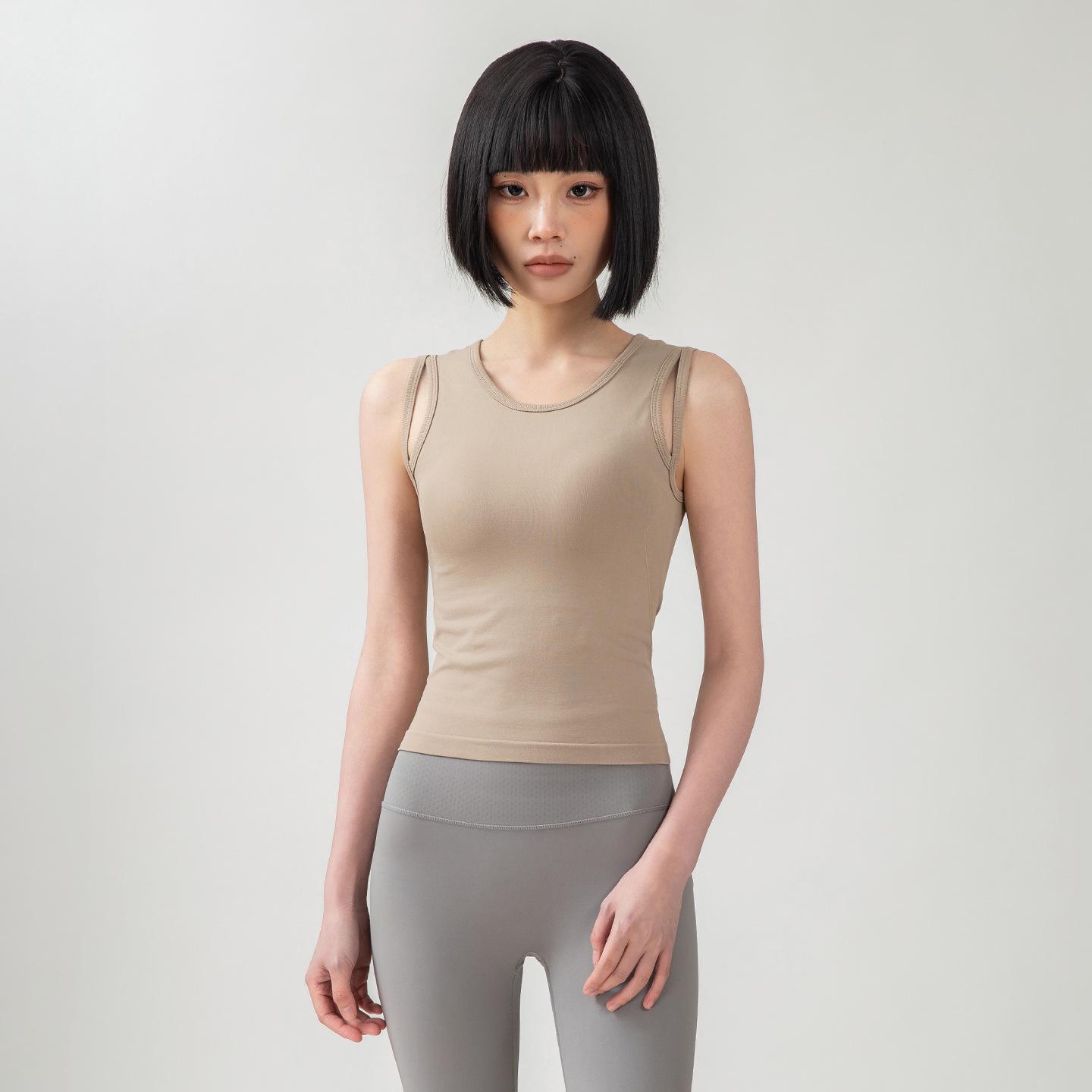 Women s Shockproof Quick-Dry Sports Bra for Running & Yoga - Slim Fit Sleeveless Vest