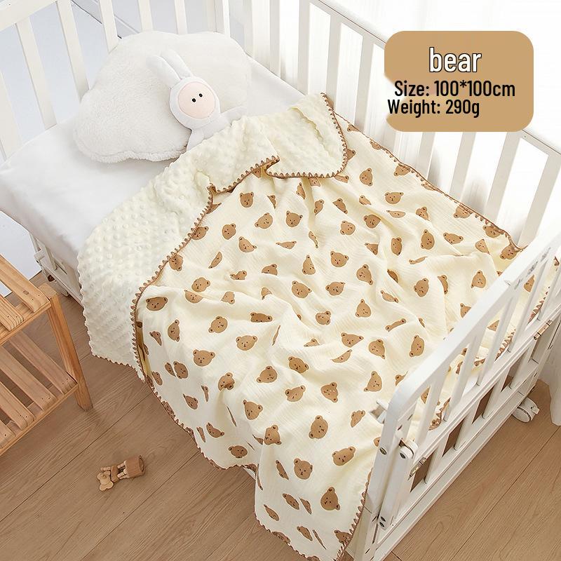 Four Seasons Newborn Baby Blanket - Gauze Quilt for Kindergarten