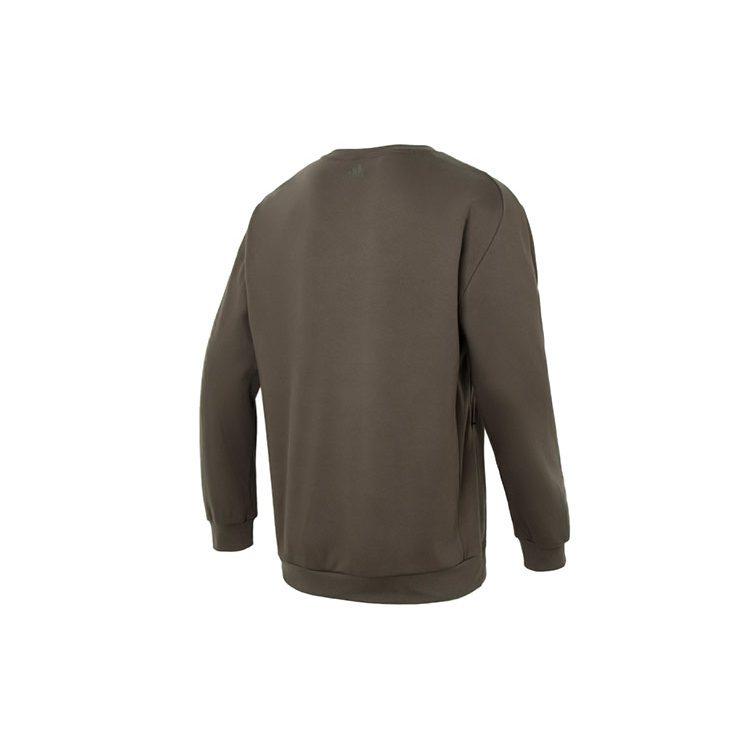 Adidas Sweatshirts Men's Olive Green Crew Neck Moderate Regular HY5838