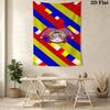 Clown Chase Whimsical Fun Tapestry Fashion Print Background Cloth Homestay Soft Decoration Tapestry Background Wall Hanging Cloth Work Of Art