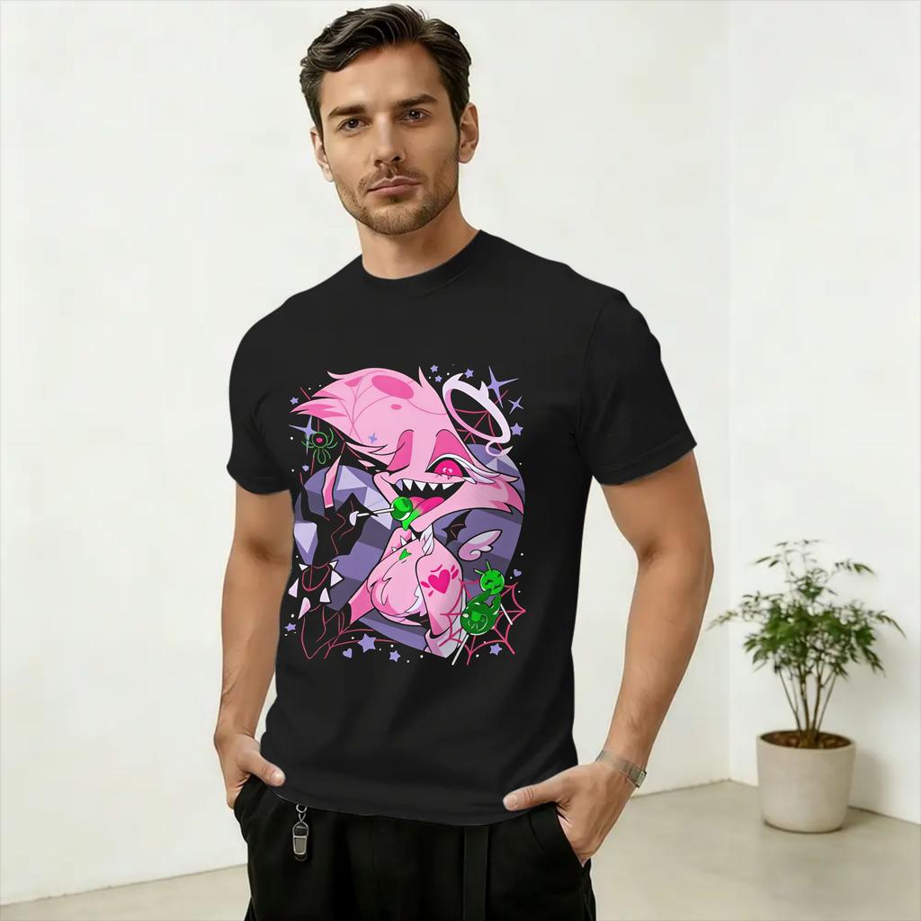 Unisex's T-Shirt Hazbins Hoteling Vox Solo Metal Awesome 100% Cotton Tees Short Sleeve T Shirt Crewneck Clothing Gift Idea