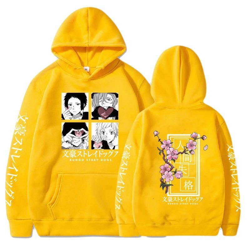Japanse Anime Bungo Stray Dogs Hoodies Kawaii Harajuku Manga Grafische Cartoon Bedrukte Streetwear Sweatshirts Unisex Heren Pullovers Tops