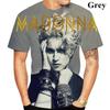 Popová zpěvačka herečka Madonna 3D potisk tričko Top Muži Ženy Móda Velká velikost Hip Hop Topy Trička Krátký rukáv Tričko Topy Ležérní