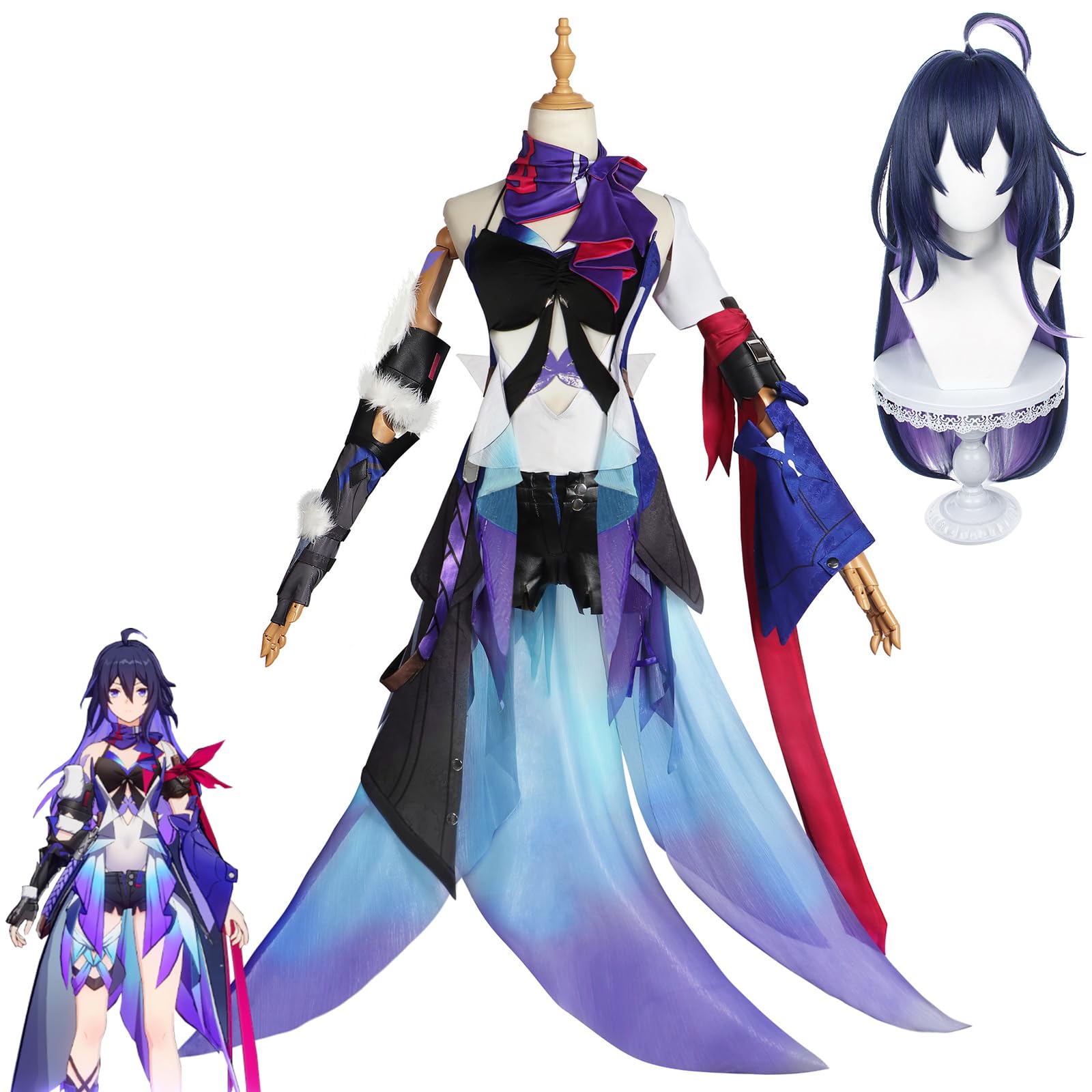 

Hokai Star Rail Seele Косплей Белобург Hokai Star Rail Star Rail Seele Косплей Размер [NOKIJP] Костюм, Косплей, Косплей, (Включает Seele, M)