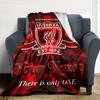 Name Custom Liverpool Football Club Print Flannel Blanket High Quality Warm Comfortable Cover for All Seasons Perfect for Gifts Home Decor