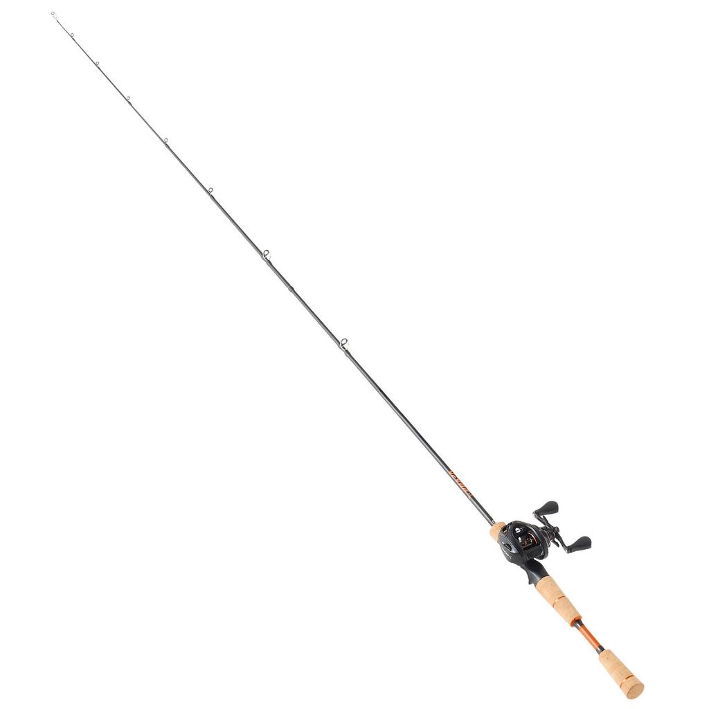 Combo Canna e Mulinello da Pesca, Combo Canna e Mulinello Baitcasting in Fibra di Carbonio IM7, Canna da Pesca per Bass con Sistema 6+1 BB, 7.0:Rapporto di trasmissione 1, Manico in sughero,