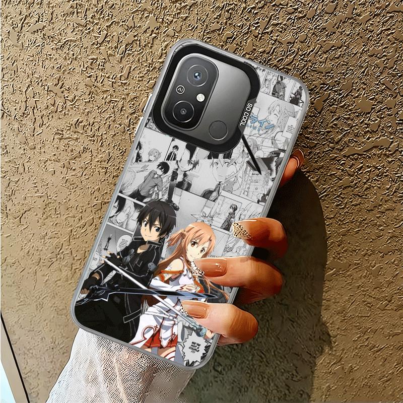 Sword Art Online Anime Shockproof Phone Case for Xiaomi Poco X7 X6 X5 X3 Pro F7 Ultra M8 Redmi 15C 15 14C 13C 12C 10C 13 12 10