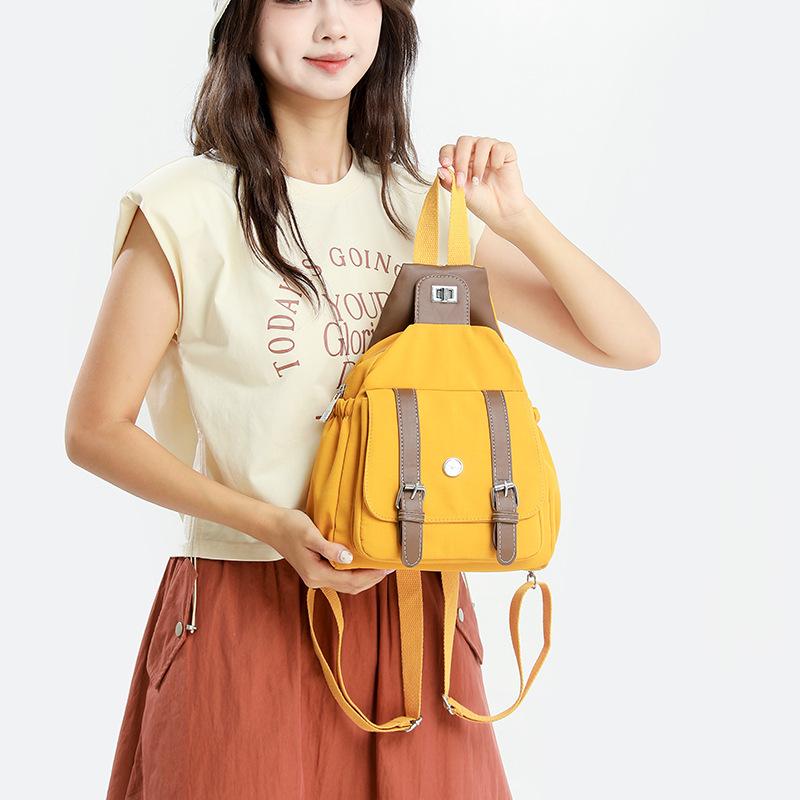 Dwufunkcyjna Torba na Klatkę Piersiową Wielofunkcyjny Plecak z Kontrastowymi Kolorami Damska Torba Podróżna na Ramię Crossbody