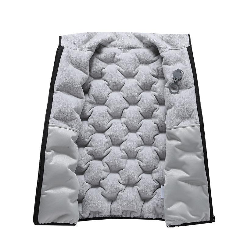 The New Inflatable Vest Is Warm, Windproof and Waterproof, and the Vest Is Two Colors for Men and Women.