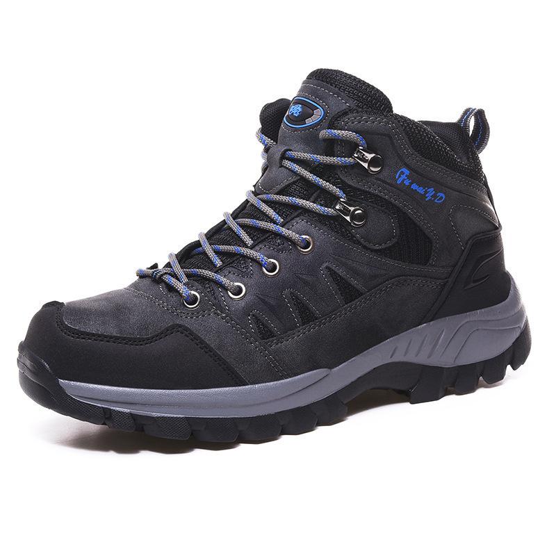 Men's Shoes Autumn and Winter New Medium and High Top Non-slip Casual Shoes Outdoor Hiking Hiking Shoes Sports Shoes