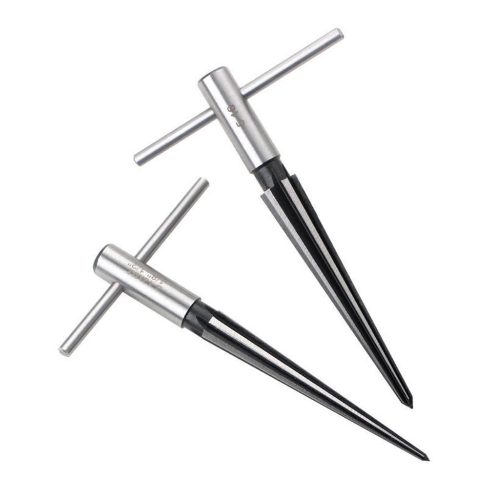2PCS T-Handle Bridge Pin Reamer 3-13mm Range+5-16mm Range Luthier Reamer Set Guitar Bridge Work