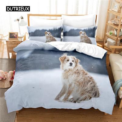 Snow Dog Bedding Set Duvet Cover Set 3d Bedding Digital Printing Bed Linen Queen Size Bedding Set Fashion Design