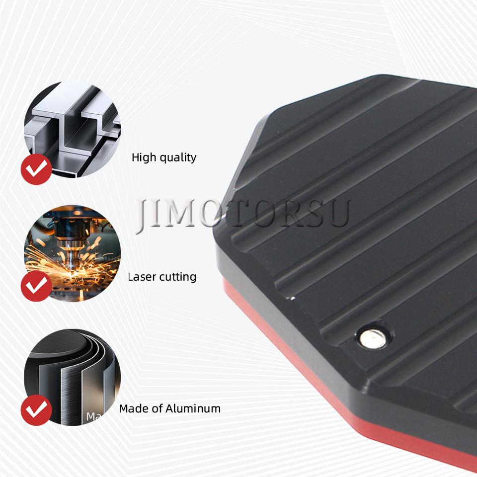 For Zontes 703F F703 703  Side Stand Enlarger Pad CNC Aluminum Kickstand Extension Foot Support Base Motorcycle Acssories