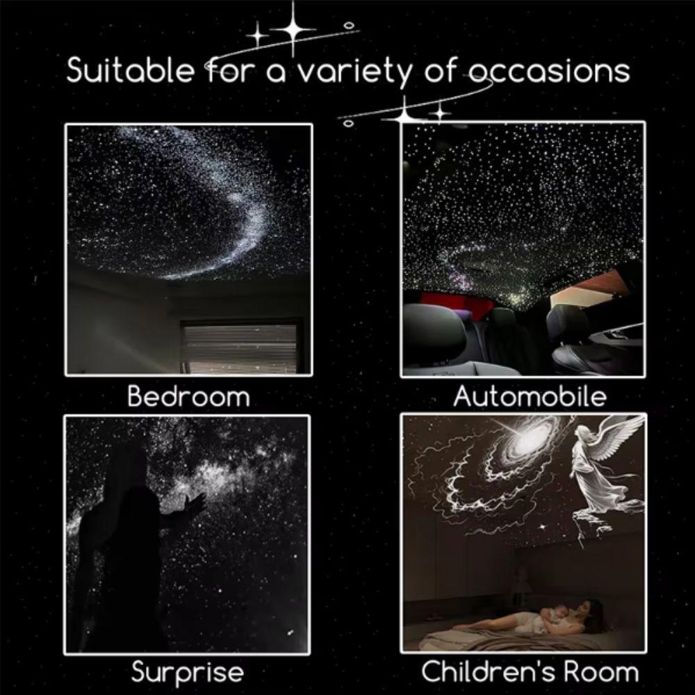 High-definition Galaxy Star Projector Flexible Gooseneck Atmosphere Lamp Holographic Projector Car